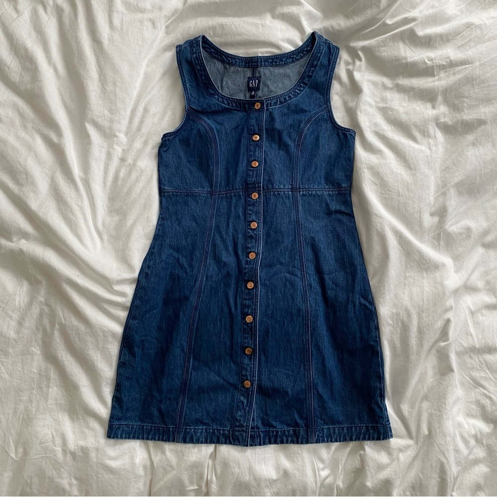 Gap bodycon denim mini dress
